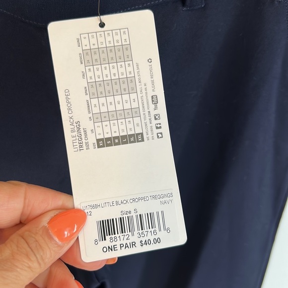 Hue Little Black Cropped Treggings Navy - Picture 6 of 9